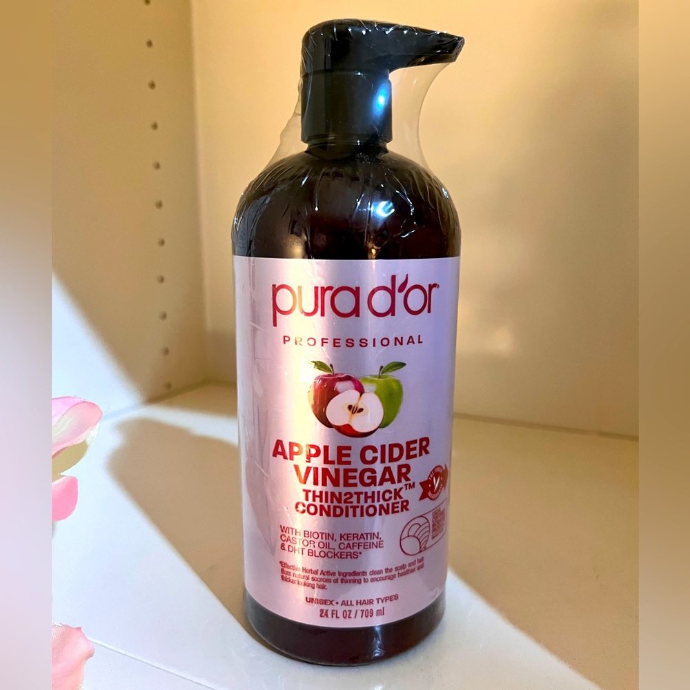 🎉LAST CHANCE🎉Pura d'or Apple‎ Cider Thin2Thick Clarifying/Detoxing Conditioner - Picture 2 of 5